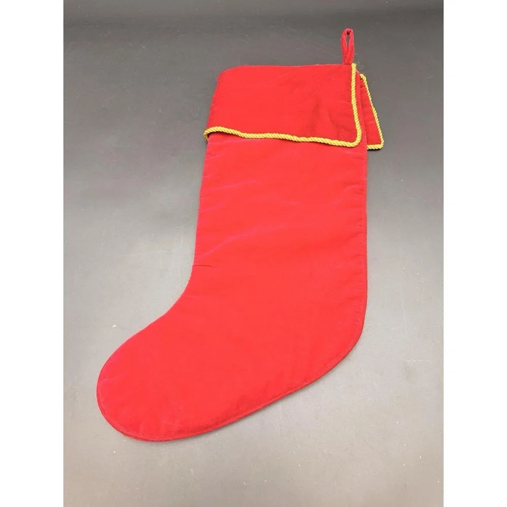 Vintage Handmade Wool Needlepoint‎ ELEGANT FLORAL Christmas Stocking 18
